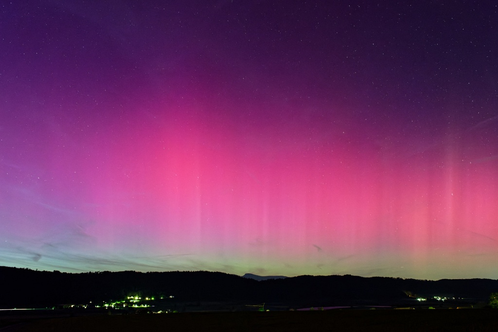 Unglaubliche Polarlichter am Abend vom 10. Mai 24